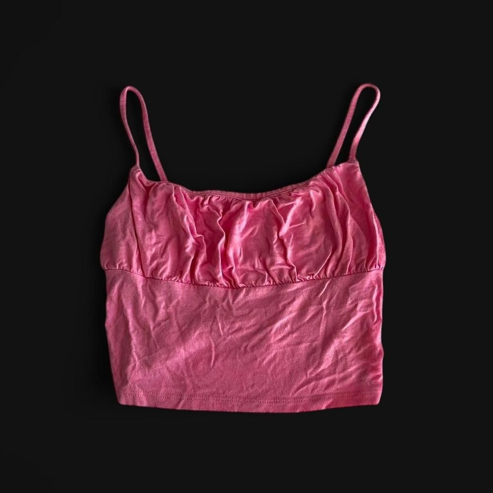 PacSun Pink Ruched Bust Crop Top Women's Size XS